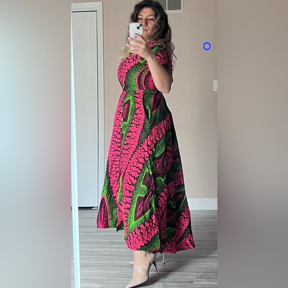 Exotic maxi dress, made in South Africa! Beautiful vibrant colors! - Picture 2 of 6